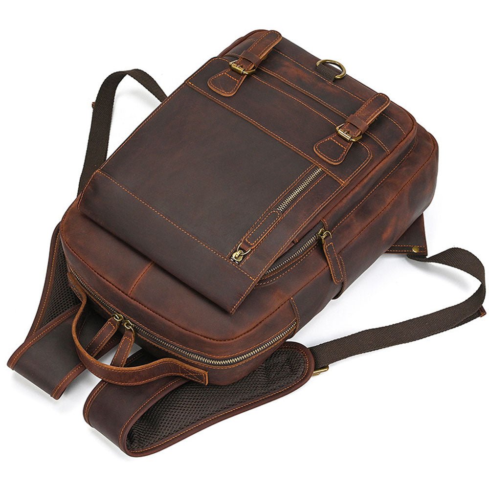 Statesman Leather Travel Backpack - Moderno Collections