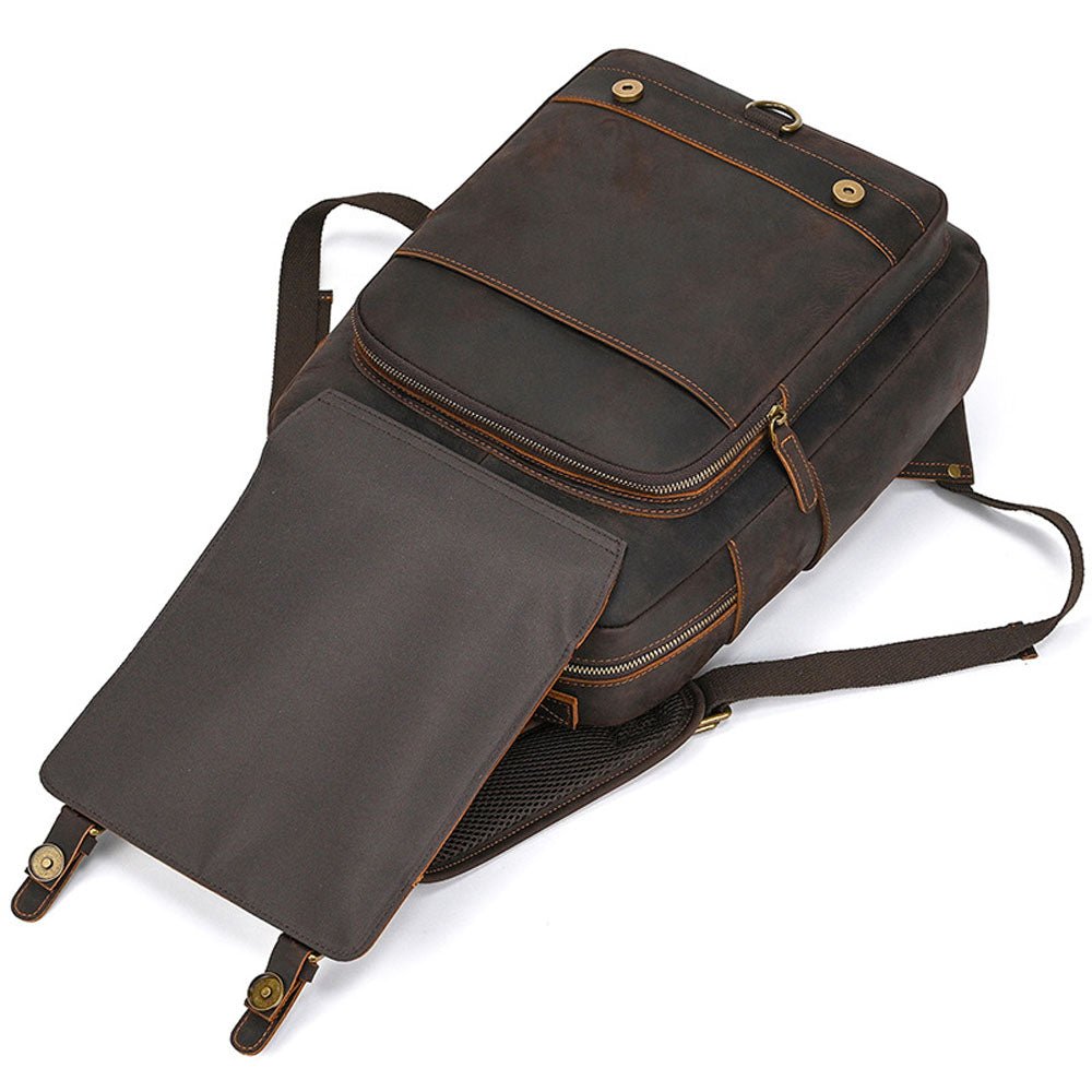 Statesman Leather Travel Backpack - Moderno Collections