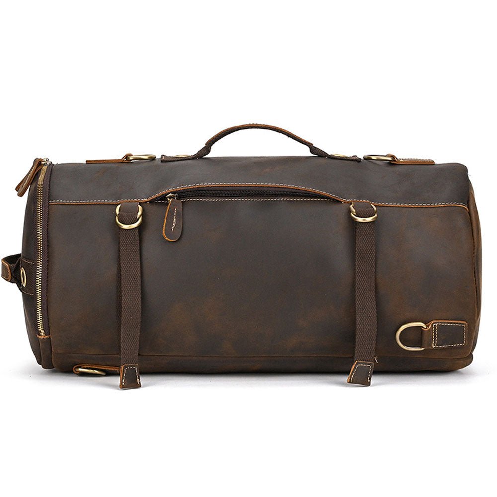 Tri - Carry Travel Leather Backpack - Moderno Collections