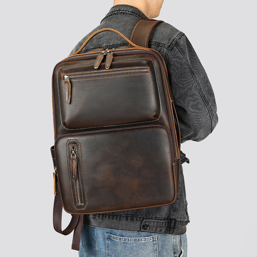Vagabond Leather Backpack - Moderno Collections