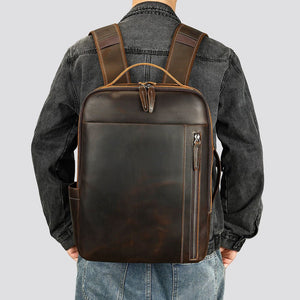 Thumbnail for Vagabond Vintage Leather Backpack - Moderno Collections