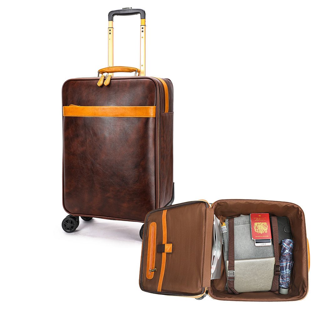 Vanguard Leather Suitcase - Moderno Collections