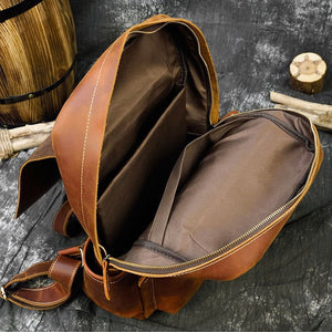 Thumbnail for VintageGrid Large - Capacity Leather Backpack - Moderno Collections