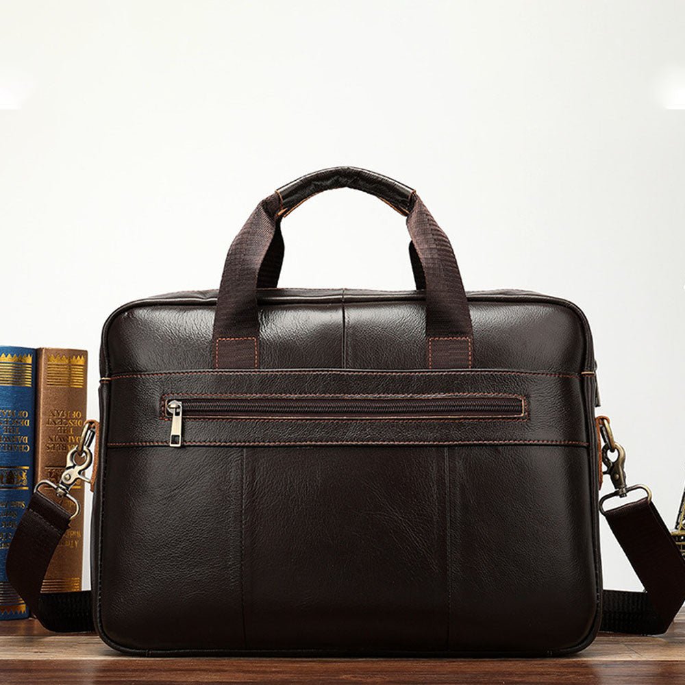 Virelo Alloy Leather Messenger Bag - Moderno Collections
