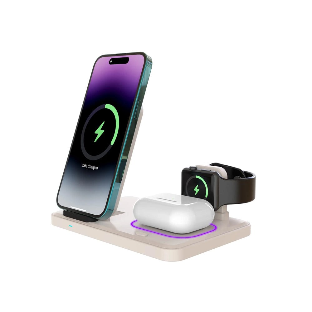 ChargeSymphony Trio: Multidevice Wireless Charger - Moderno Collections