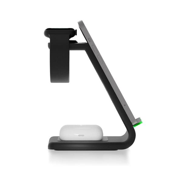 Premium 3 in 1 Fast Wireless Charging Stand for iPhone, Apple Watch & AirPods - Moderno Collections